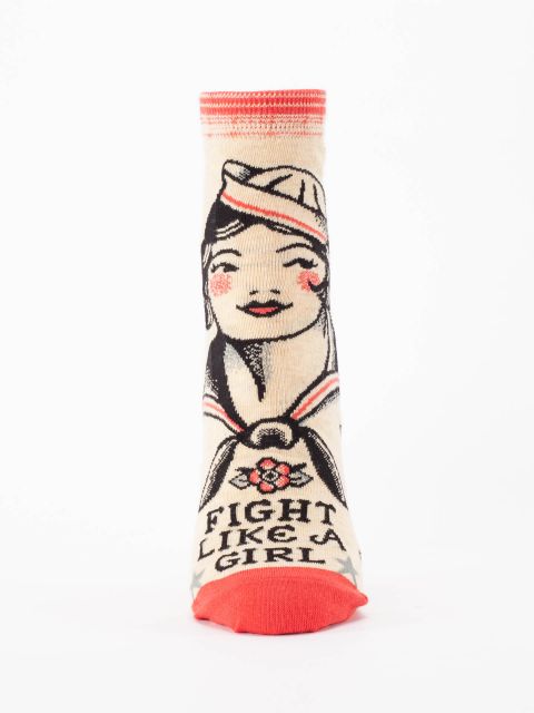 Fight Like A Girl W-Ankle Socks BLUEQ