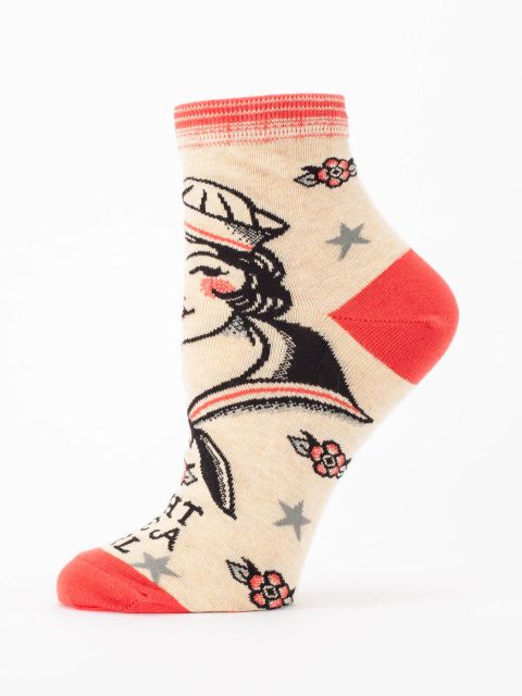 Fight Like A Girl W-Ankle Socks BLUEQ