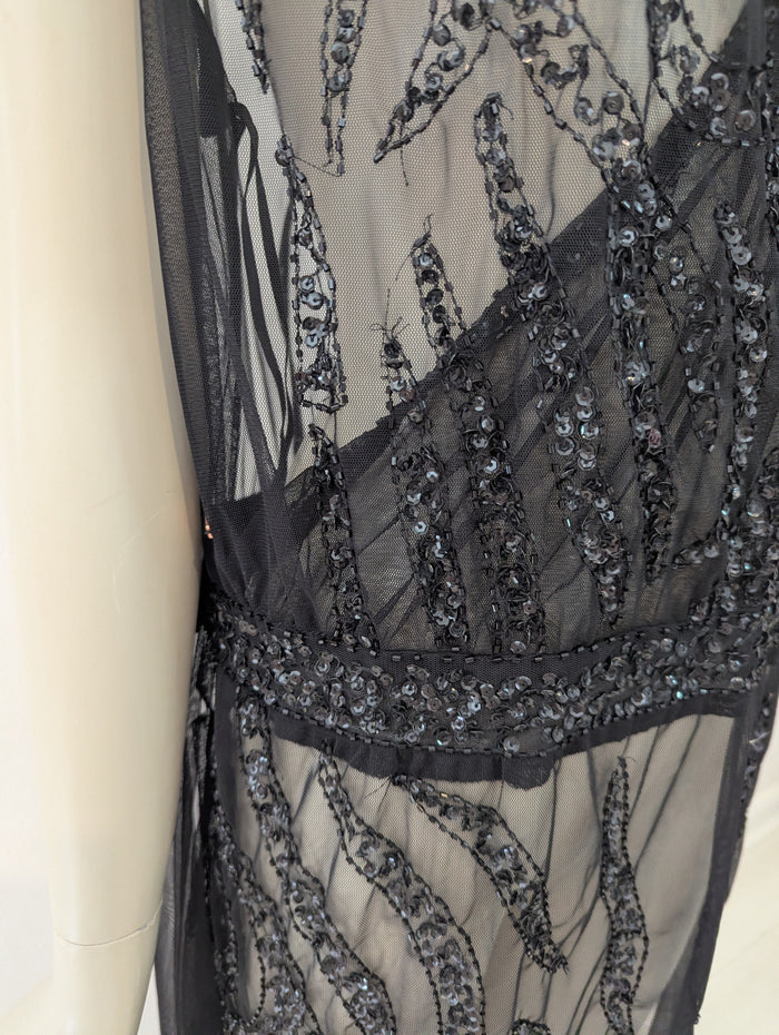 Figleaves Curve black sequin coverup NWT