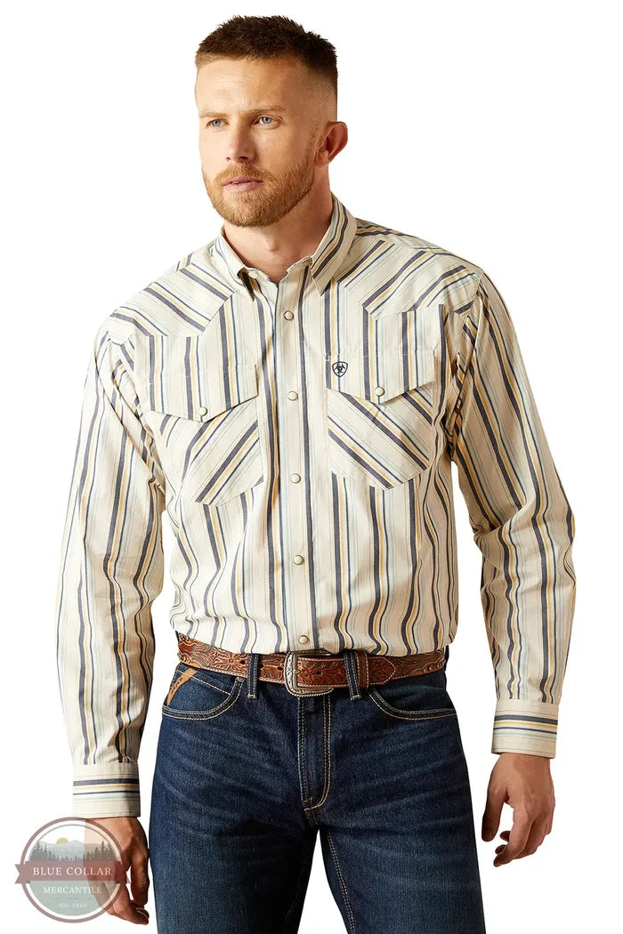Ariat 10054659 Finnley Snap Stripe Long Sleeve Shirt main image front