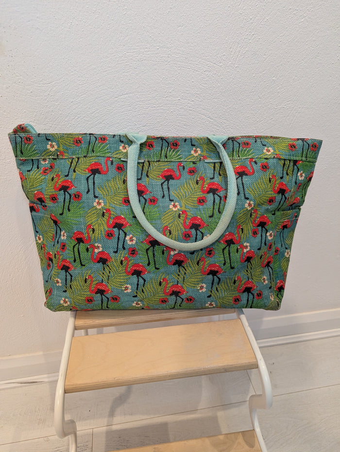 Flamingo Beach tote /Towel