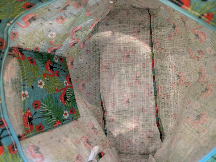 Flamingo Beach tote /Towel