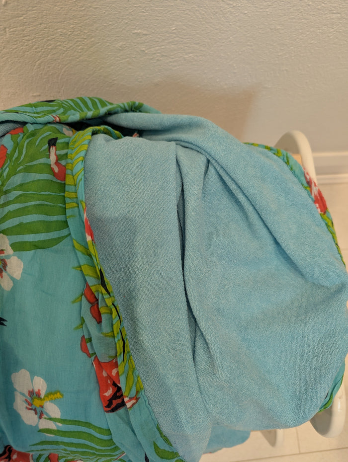 Flamingo Beach tote /Towel