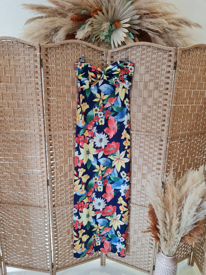 Floral Strapless Maxi Size 14