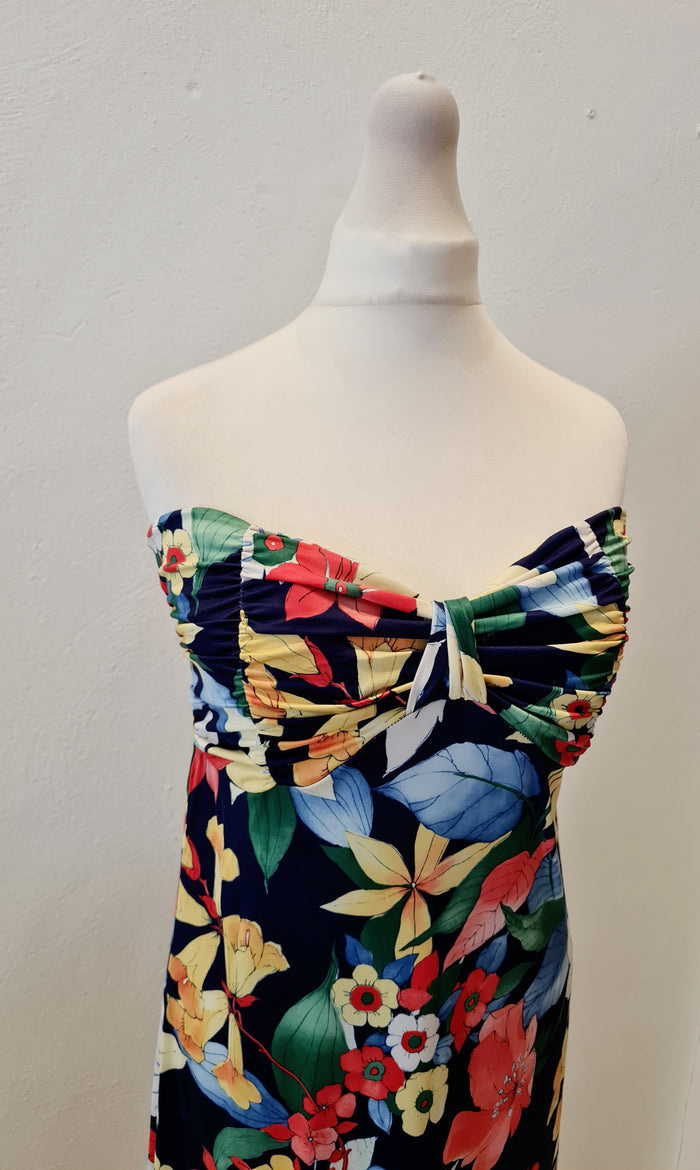 Floral Strapless Maxi Size 14