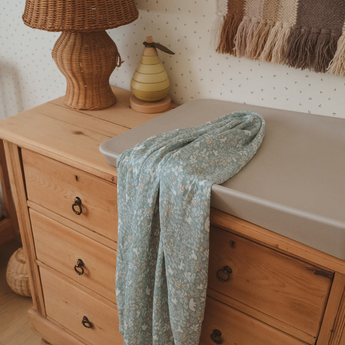 Forest Friends Sage Organic Muslin Wrap Swaddle