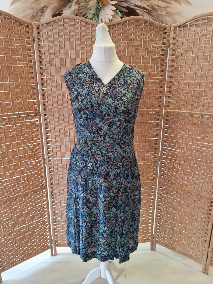 Forest Green' floral print midi Dress 12