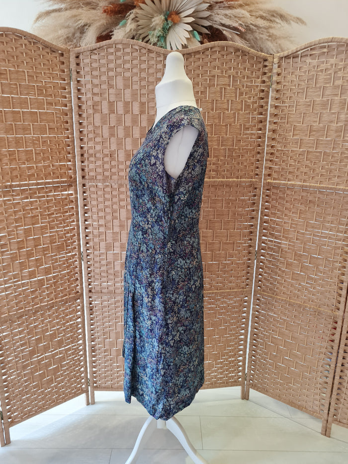 Forest Green' floral print midi Dress 12