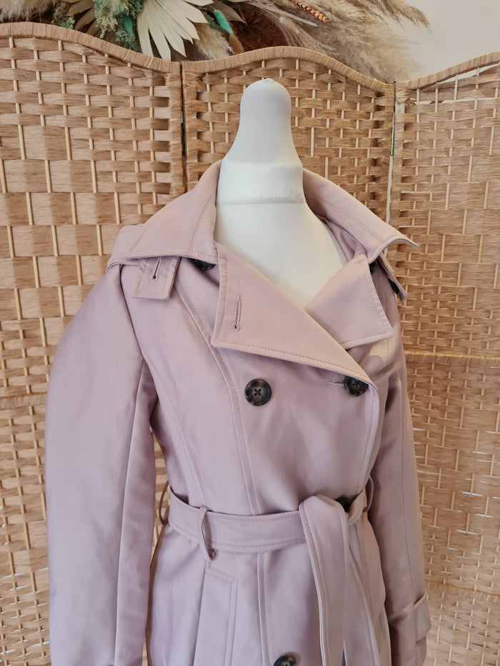 Forever New Pink Trench Coat 6/8