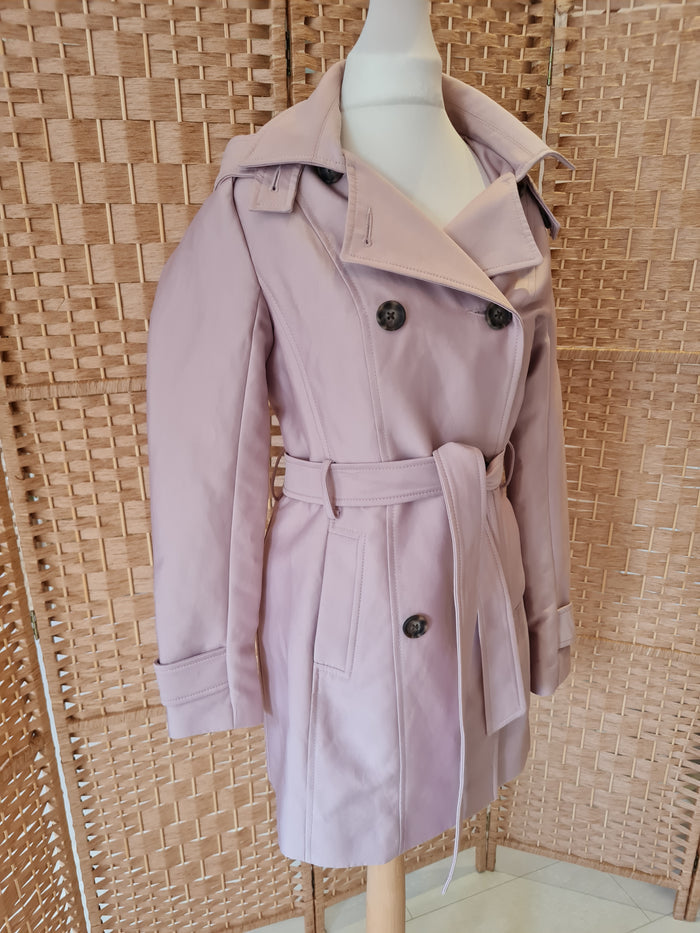 Forever New Pink Trench Coat 6/8