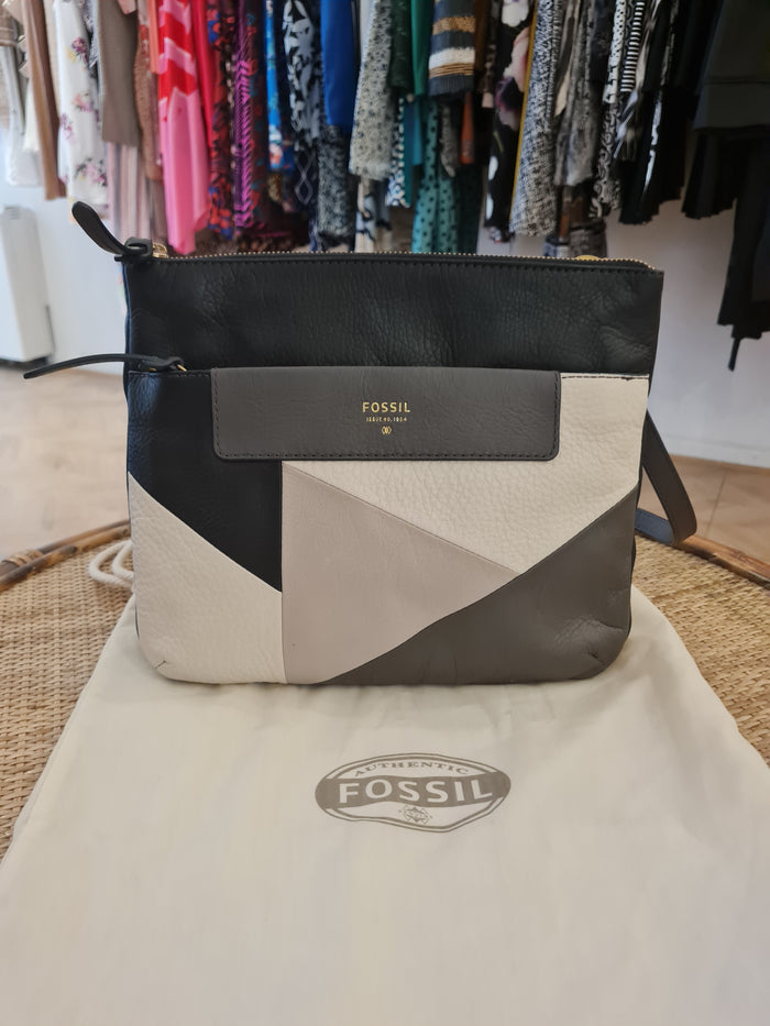 Fossil black/grey crossbody