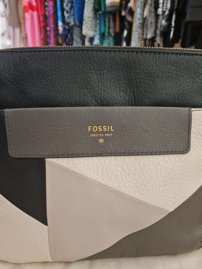 Fossil black/grey crossbody
