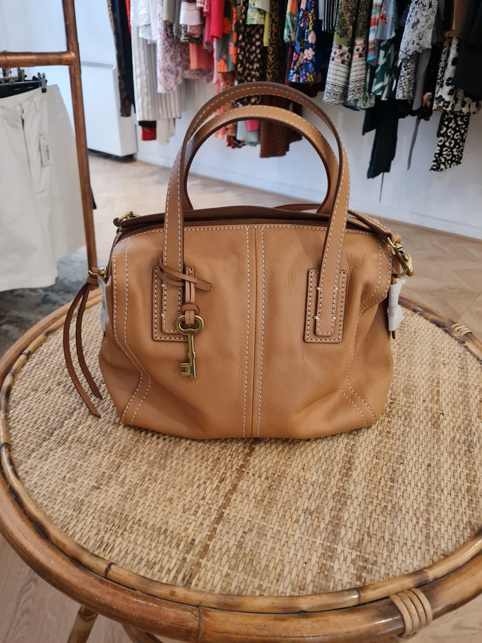 Fossil Emma tan satchel NWT RRP £159