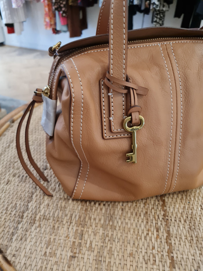 Fossil Emma tan satchel NWT RRP £159
