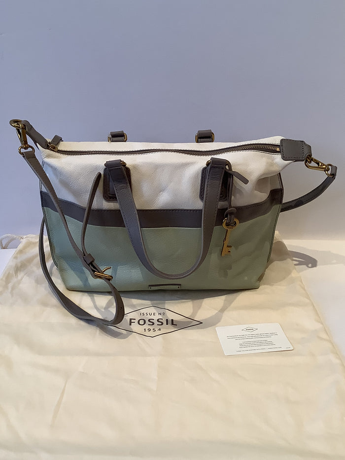 Fossil Green Multi Satchel New  £199