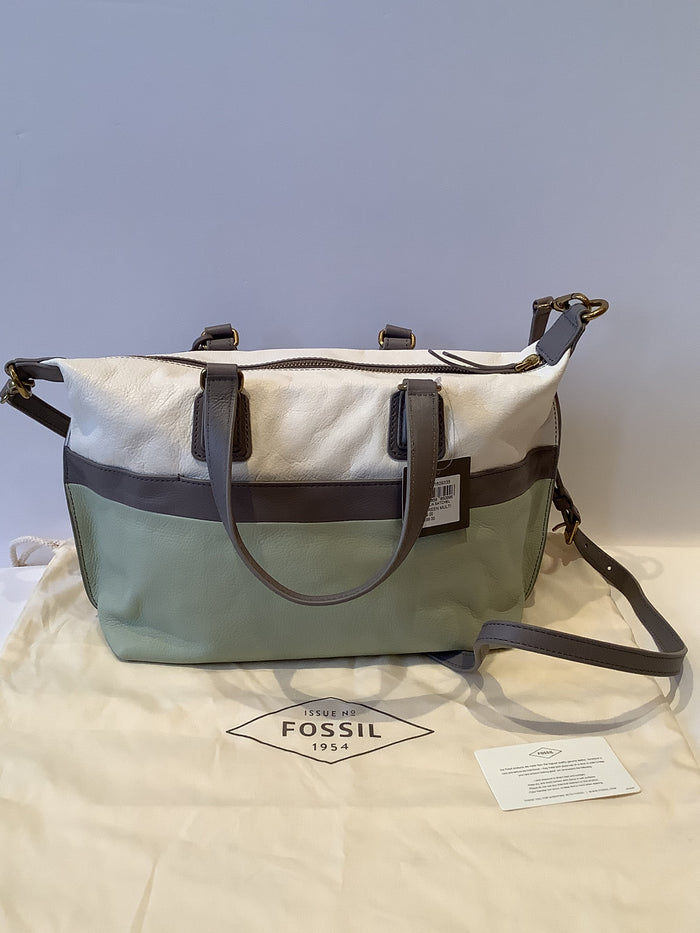 Fossil Green Multi Satchel New  £199