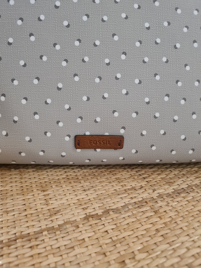 Fossil Grey spot crossbody NWT