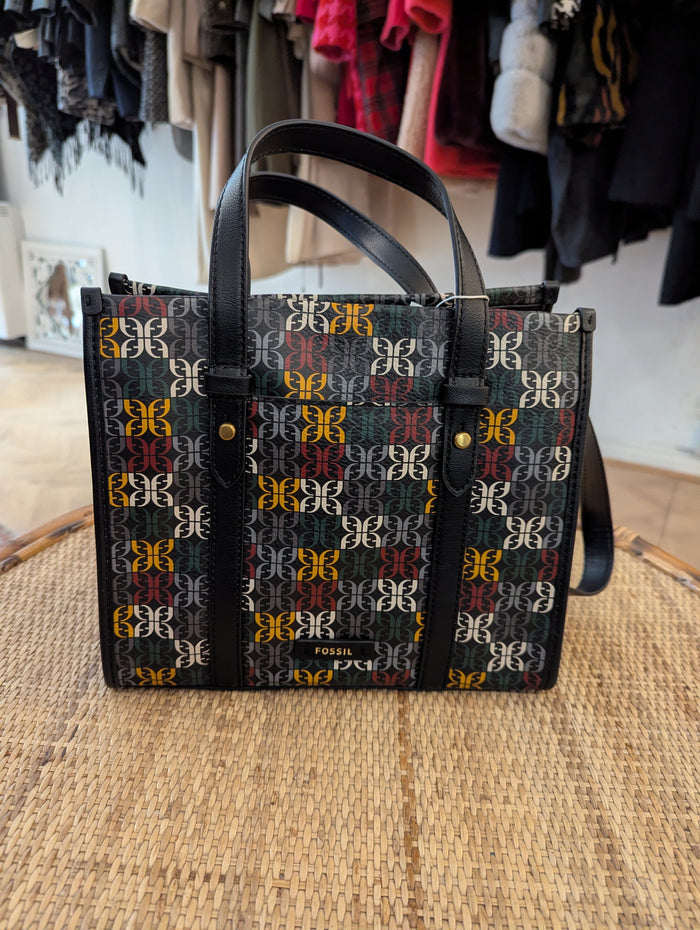 Fossil multi coloured Kingston crossbody & purse