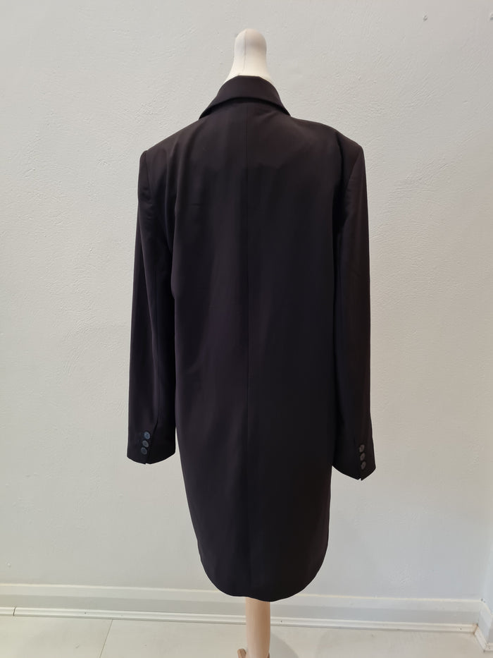 Frank & Oak longline black blazer S
