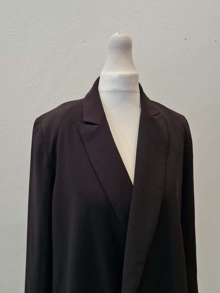 Frank & Oak longline black blazer S