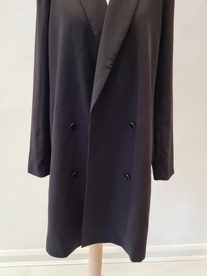 Frank & Oak longline black blazer S
