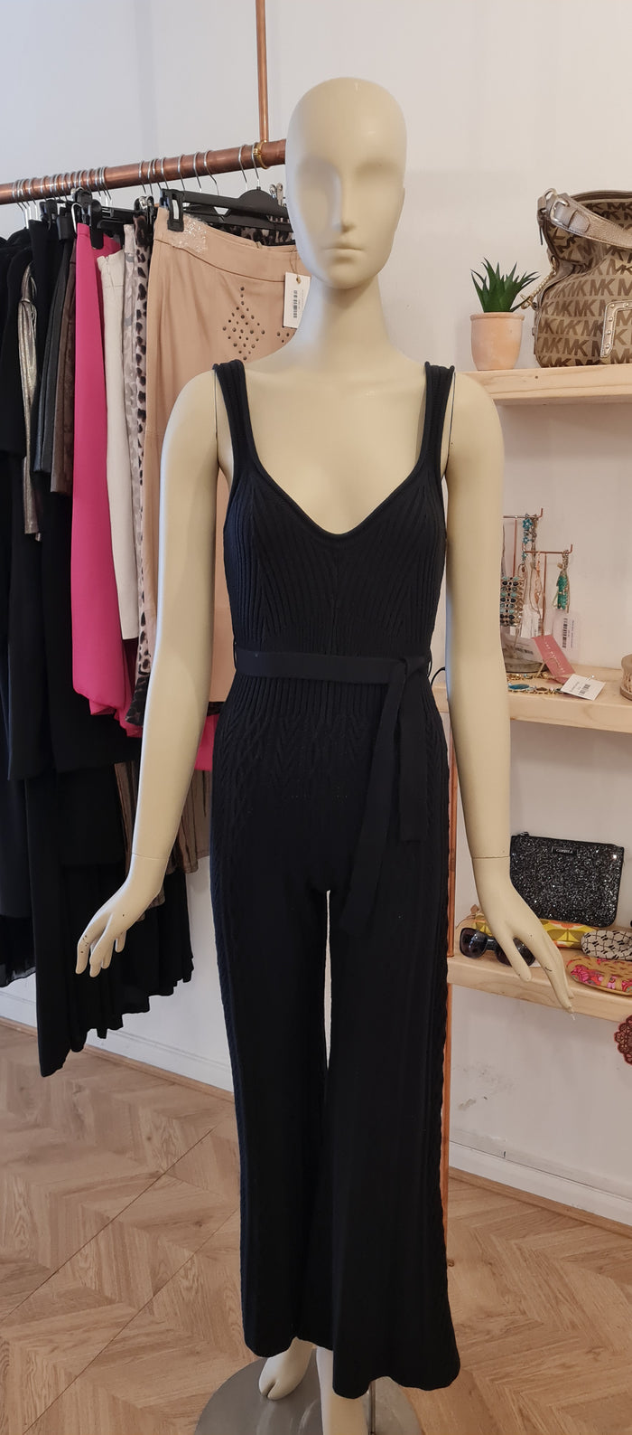 Free People Black Knit Jumpsuit XS (NWT) £188