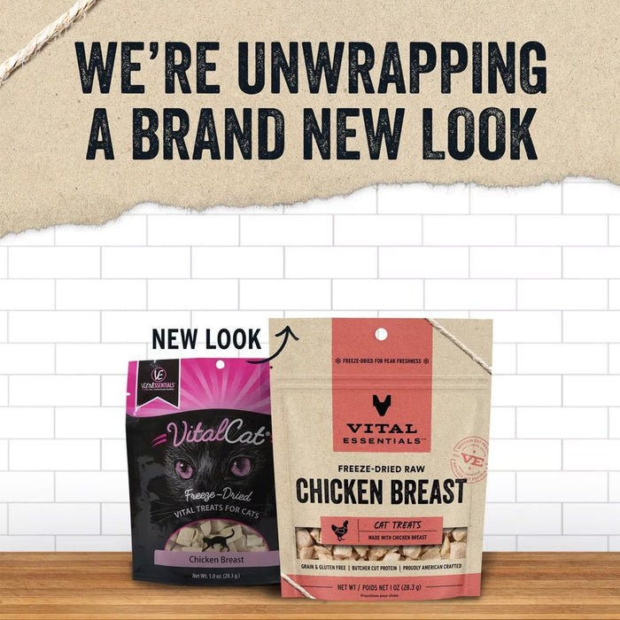 Freeze-dried Chicken Breast Treat for Cats brand new bag look