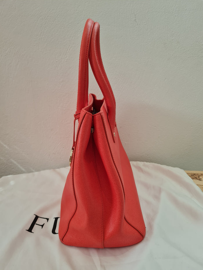 Furla Orange Tote Bag
