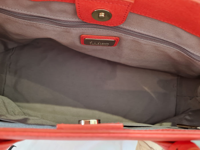 Furla Orange Tote Bag