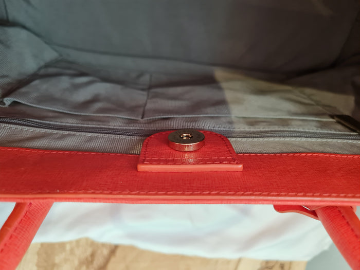 Furla Orange Tote Bag