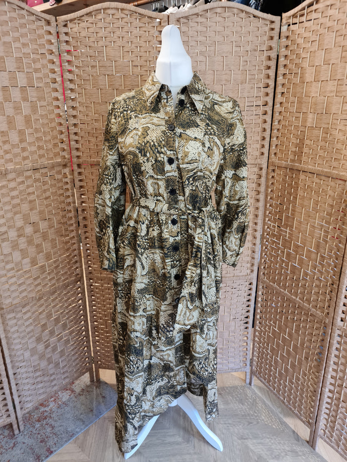 Ganni Animal Print Dress 12