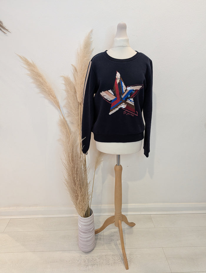 Garcia Jeans Navy Star Jumper S