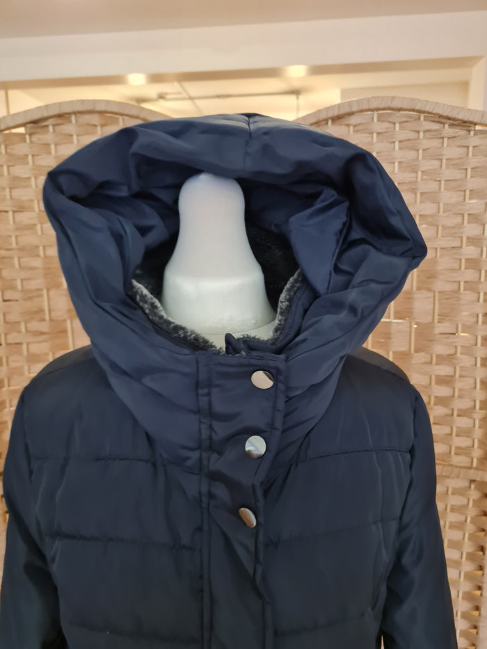 Geisha Navy Puffa coat S