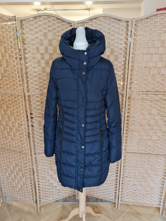 Geisha Navy Puffa coat S
