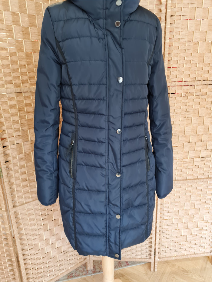 Geisha Navy Puffa coat S
