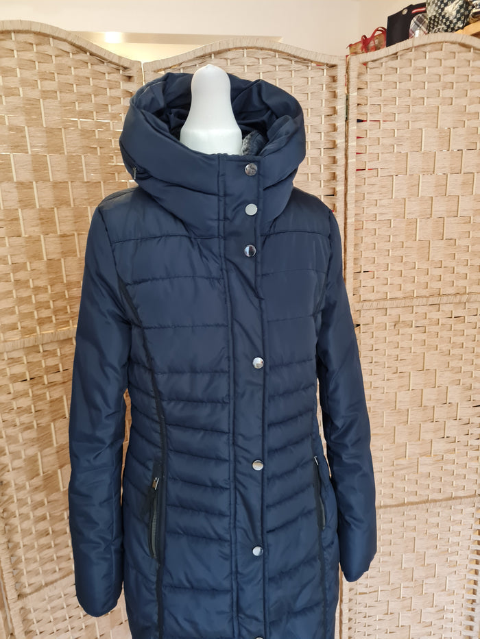 Geisha Navy Puffa coat S