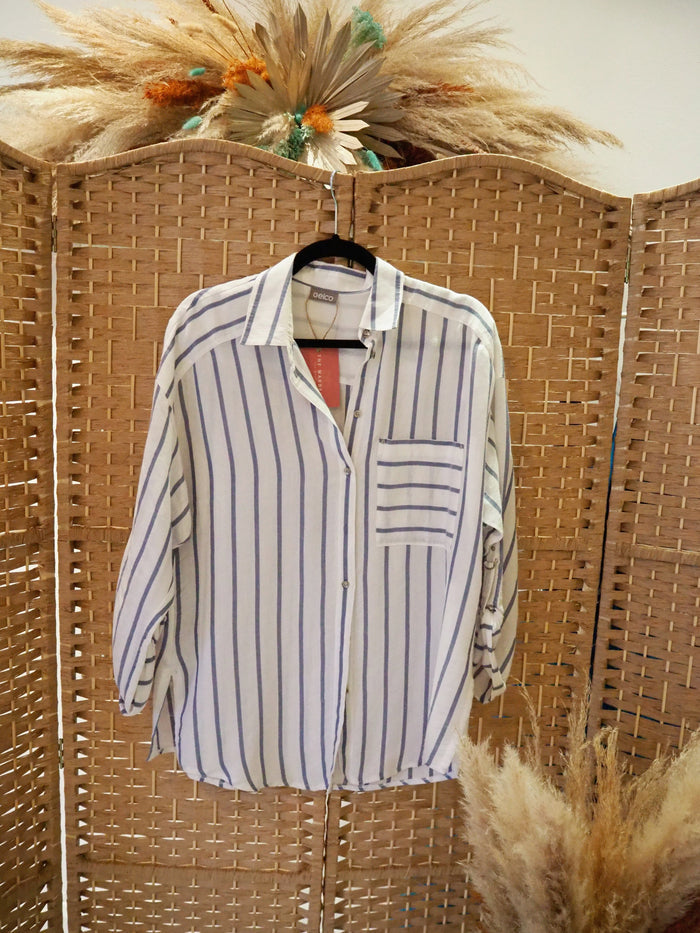 Gelco White stripe Shirt 14