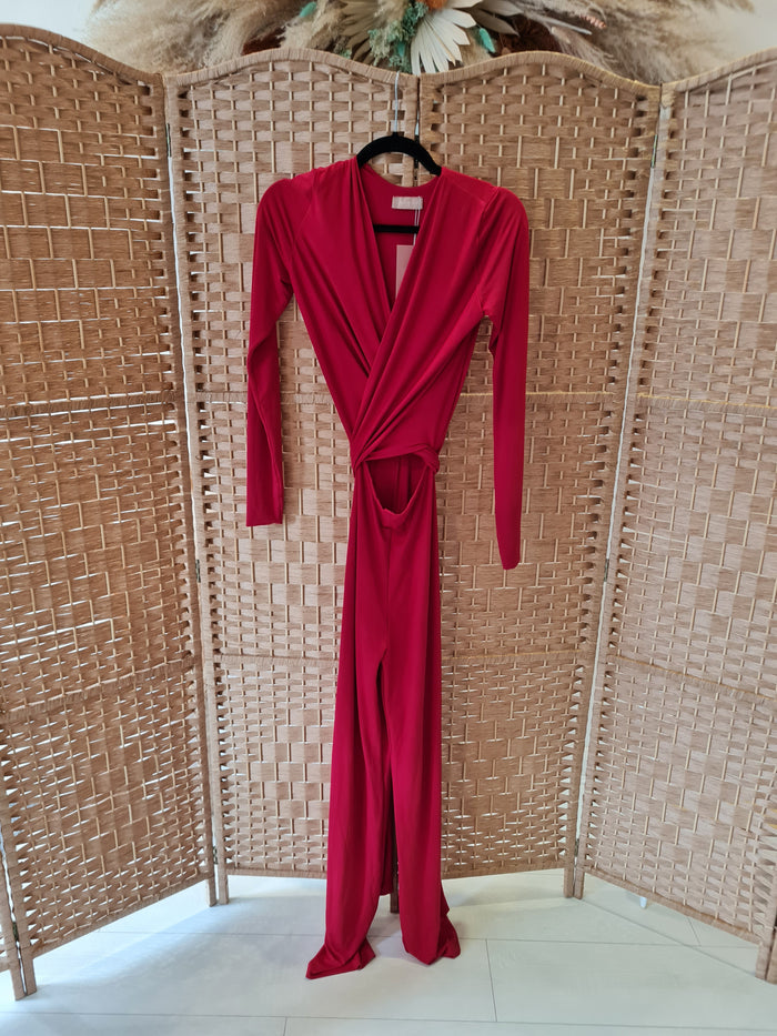 Georgina Red Jumpsuit 8
