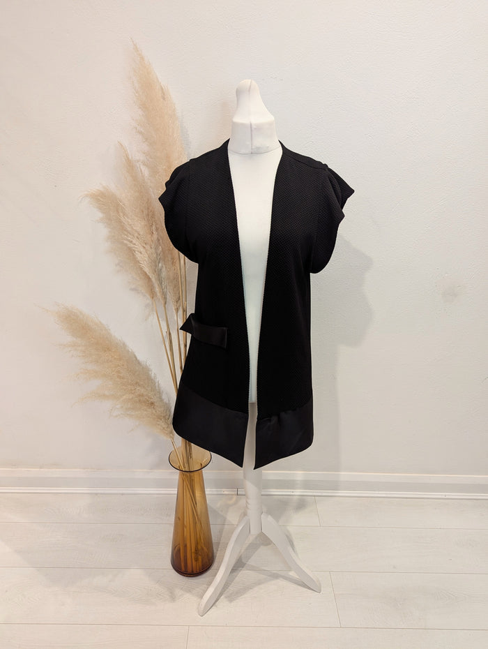 Geraldine Connon Black Dress Gilet S