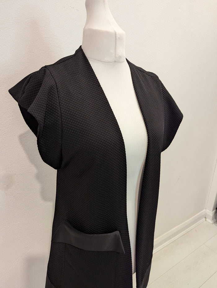 Geraldine Connon Black Dress Gilet S
