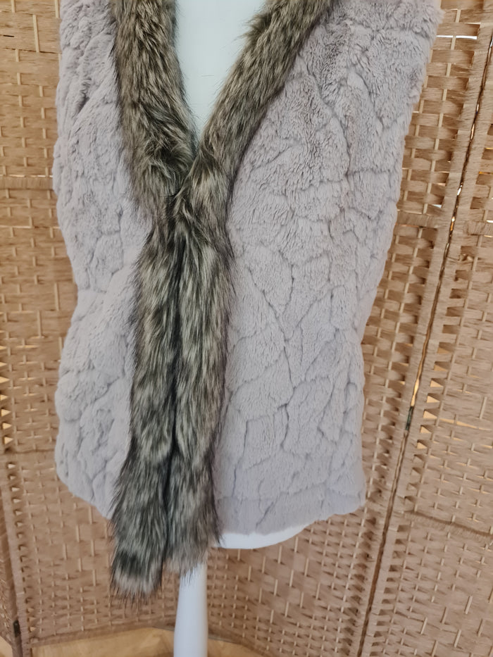 Gerry Weber Faux Fur Gillet Large