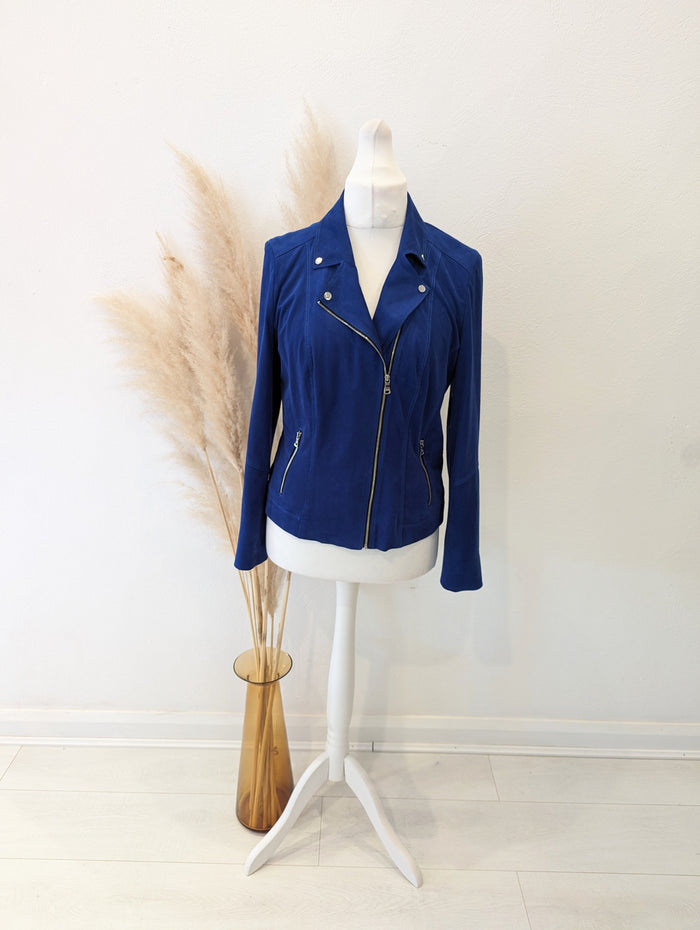 Gerry Weber Royal Blue Biker Jacket 14