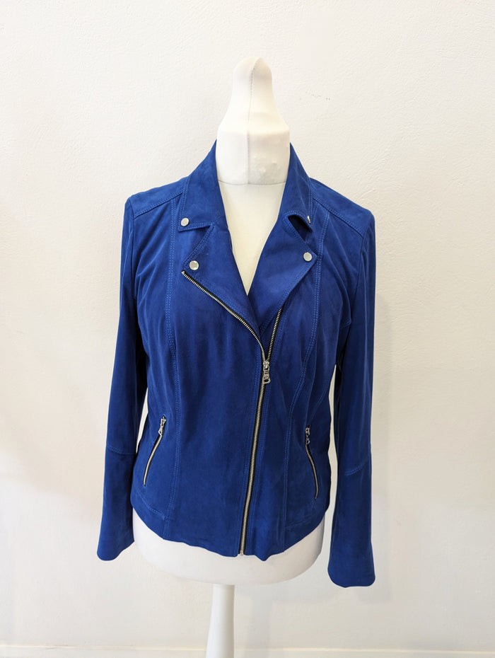 Gerry Weber Royal Blue Biker Jacket 14