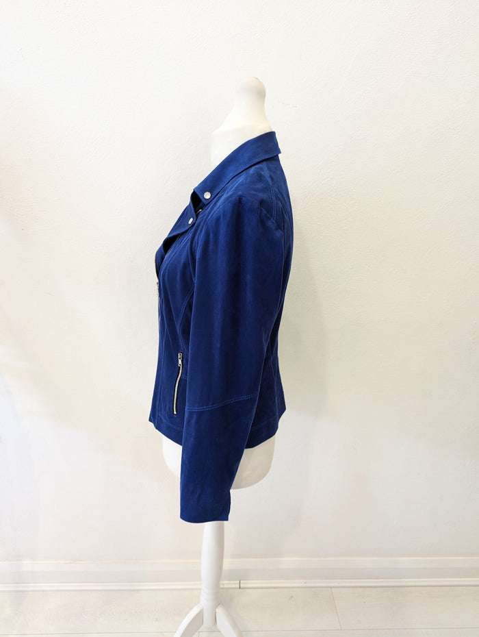 Gerry Weber Royal Blue Biker Jacket 14