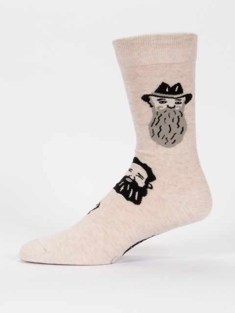 Get A Load Of These Whiskers Men's-Crew Socks