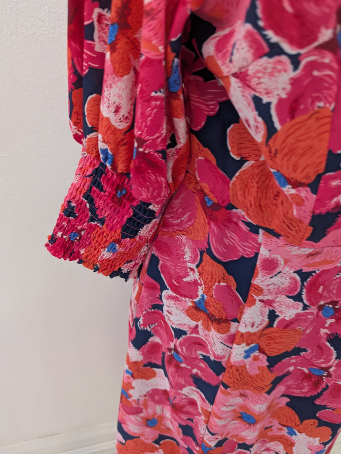 Girl in Mind Pink Floral Midi Dress 10