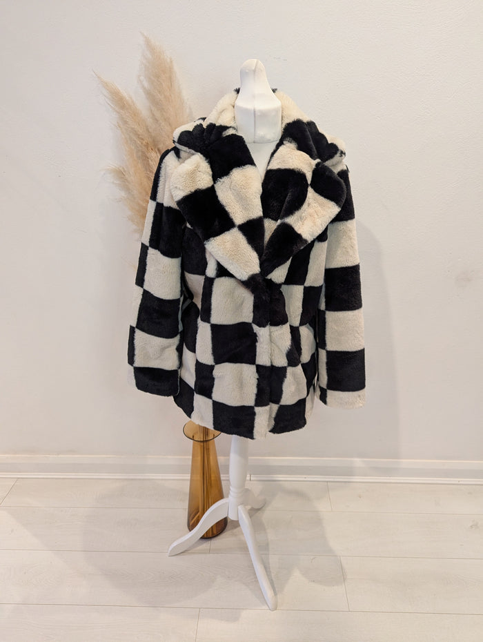 Girlfriend Material Check Coat 12