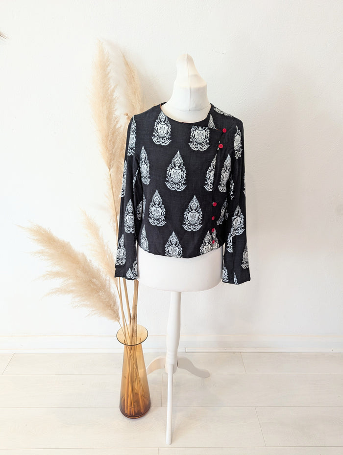 Global Desi Buddha Print Jacket L