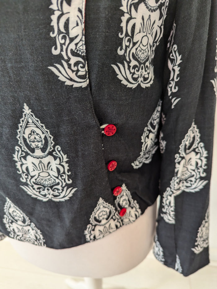 Global Desi Buddha Print Jacket L