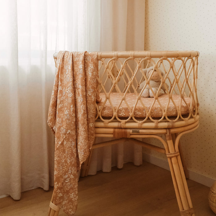 Gold Holly Organic Muslin Wrap Swaddle
